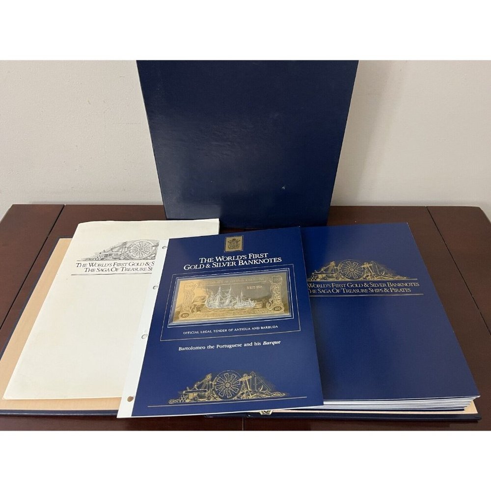 ANTIGUA & BARBUDA TREASURE SHIPS FULL 30 X 100 DOLLARS GOLD NOTES UNCIRCULATED